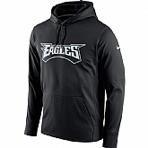 Men's Philadelphia Eagles Nike Circuit Wordmark Essential Performance Pullover Hoodie Black,baseball caps,new era cap wholesale,wholesale hats